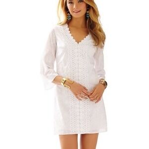 Elegant White Lace Dress